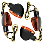 4x Mini Indicators Halogen Motorcycle Quad ATV Orange Fits Suzuki Honda Ducati