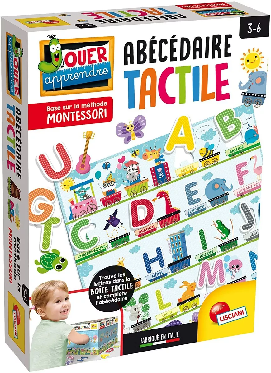 Lisciani – Montessori L'Alphabet - Jeu éducatif pour enfants à partir de 3  ans