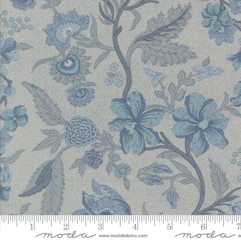 Sacre Bleu French General Moda Fabrics floral blue bird ~ 12 fat quarters bundle - Image 3 of 4