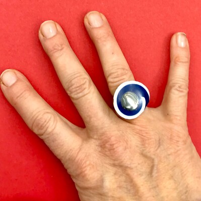 Bague Coquillage Saint-Jacques et Étoile de Mer ajustable Argentée – Bijoux Coquillages