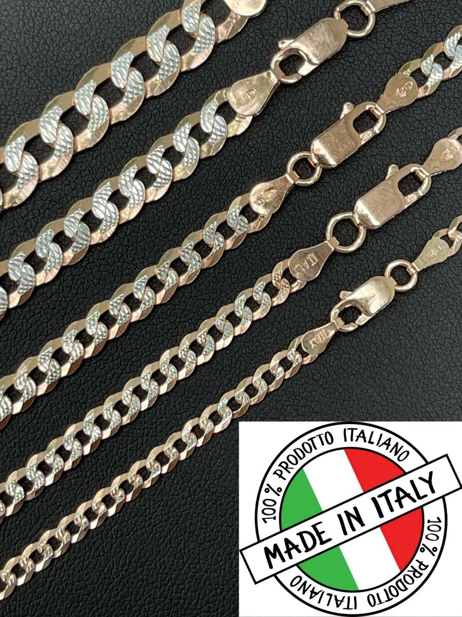 Sterling silver gold shop plated cuban link chain