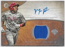 2014 Bowman Inception Relic Autographs — Maikel Franco, Philadelphia Phillies