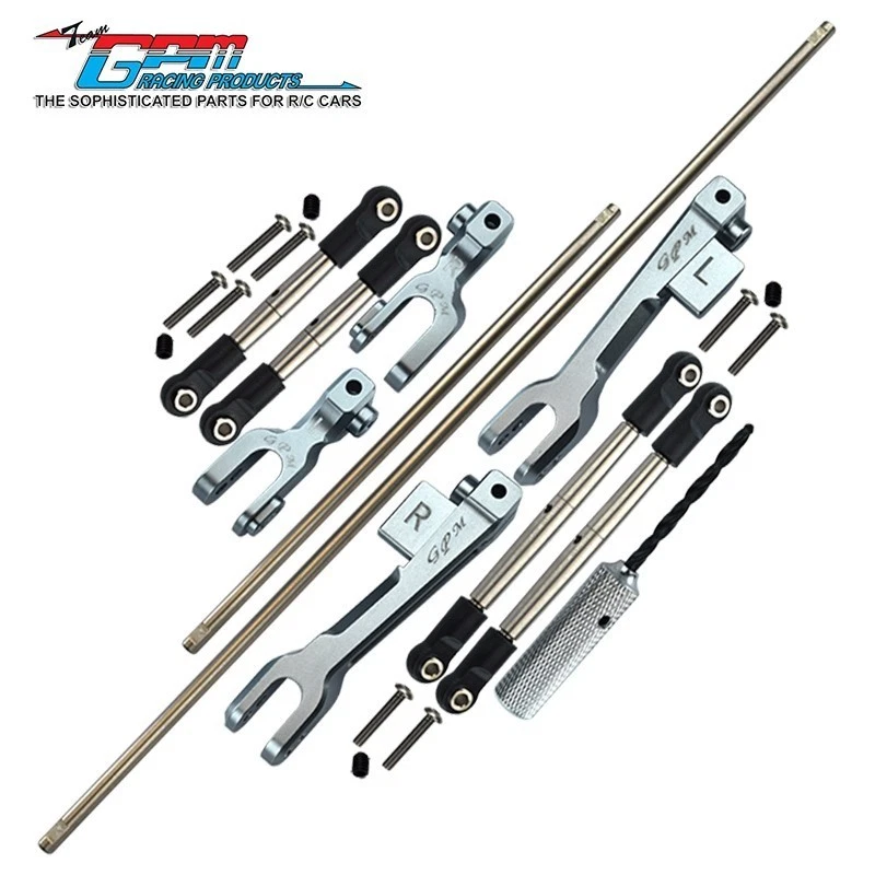 GPM Spring F+R Sway Bar &Arm & Stainless Steel Linkage For TRAXXAS UDR 85076-4 - Image 4 of 4