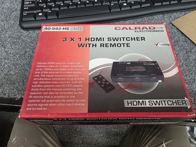 Calrad 40-992-HS 3X1 HDMI SWITCHER WITH REMOTE