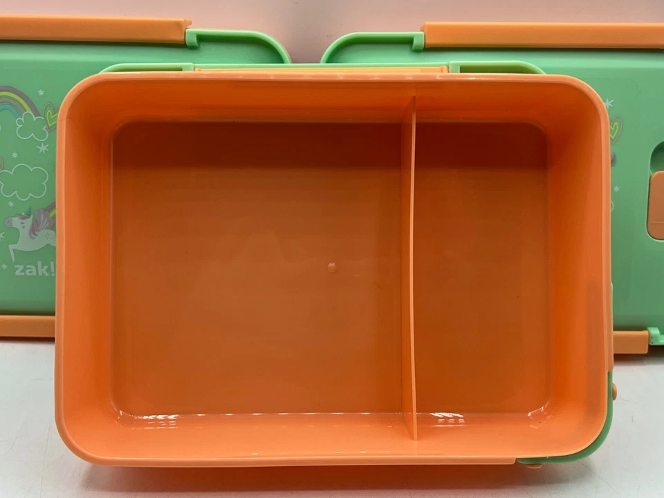 Unicornios Zak Designs con caja Bento dividida, 3 unidades, usados en excelente estado Foto 4 de 4