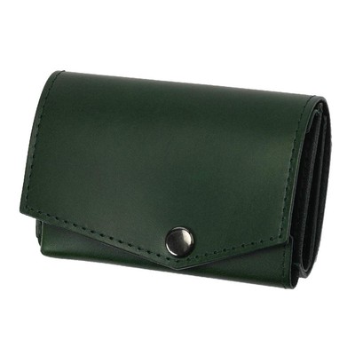 [Abrasas] Small Wallet Buttero Leather Edition Men'S Wallet Made In Japan Green_