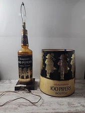 Segrams 100 Pipers Scotch Whiskey Vintage Light