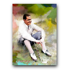 Bobby Jones #2 Art Card Limited 32/50 Edward Vela Signed (Celebrities Men)