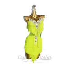 Latin Dance Fringe Dress for Women Clothes Adult Latin Dancing Wear Outfit