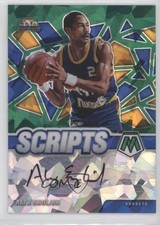 2020-21 Panini Mosaic Scripts Green Ice Prizm Alex English #SC-AEN Auto HOF 1d4