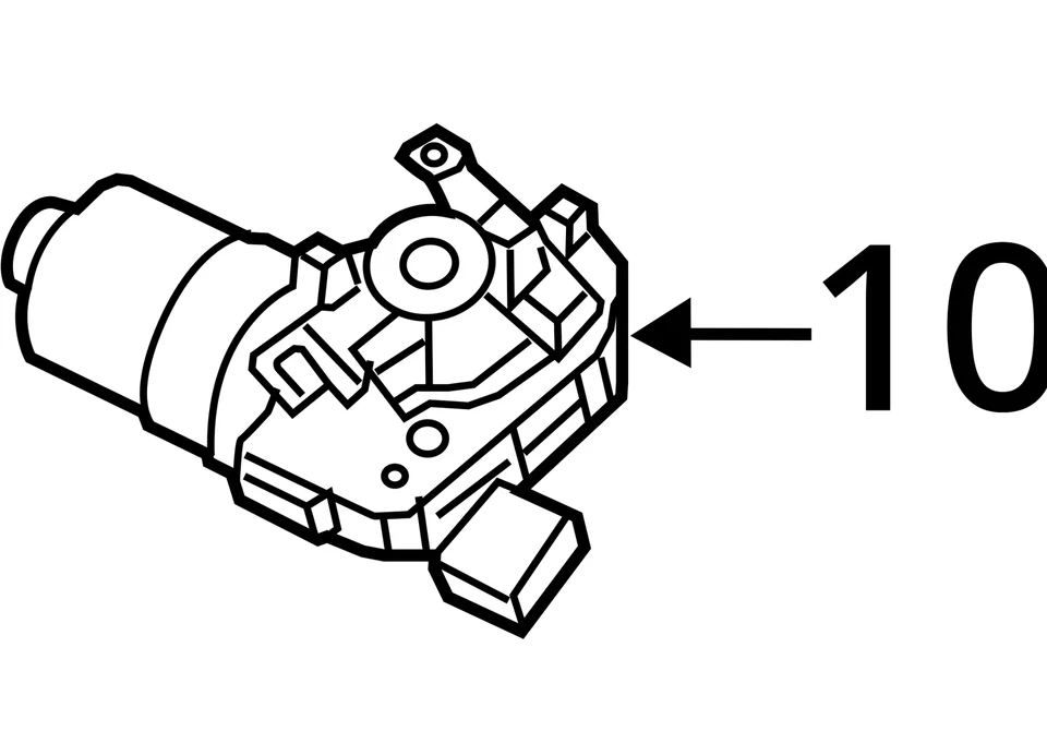 2016-2018 KIA SORENTO Windshield Wiper Motor OEM Used 115K Miles 3560871 - Image 4 of 4