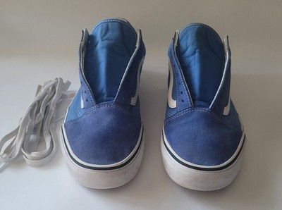 Size 11 Vans Unisex Off The Wall Old Skool Blue Suede Men Sneakers 