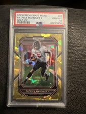 2023 Panini Prizm Draft Picks - Patrick Mahomes II #81 Gold Ice Prizm