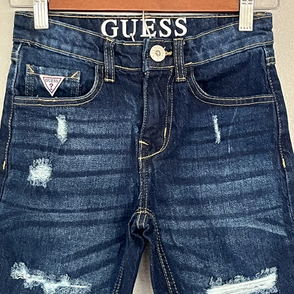 Guess Girls Denim Jean Shorts Bermuda Medium Wash Casual Size 10 - Image 2 of 4