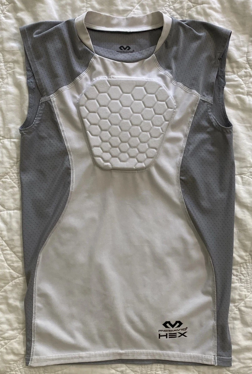Protection Sternum McDavid Hex Pad - Taille M - Sans Manches - Gris
