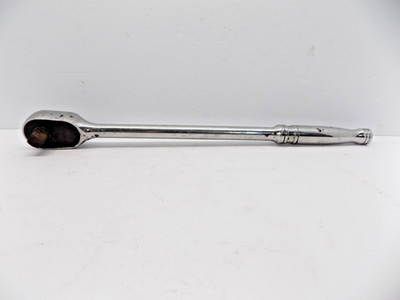 #ad Snap On SL936 1 2” Drive Ratchet Chrome 15” Handle $65.00