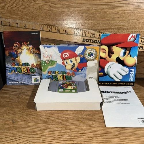 Super Mario 64 Player’s Choice (Nintendo 64).  CIB excellent Condition Works!