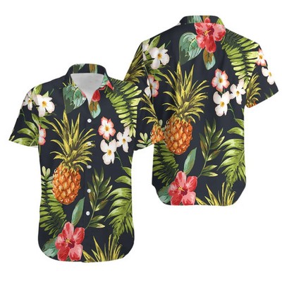 Aloha Fruit Flower Hawaiian Shirt Summer Vacation