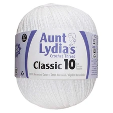 Aunt Lydia's® Classic 10, 2730-yd ball Crochet Thread