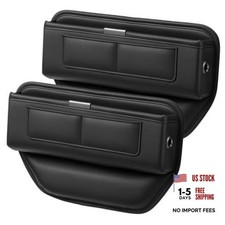 2Pack Universal Fit Premium Leather Car Seat Gap Filler Organizer, Center