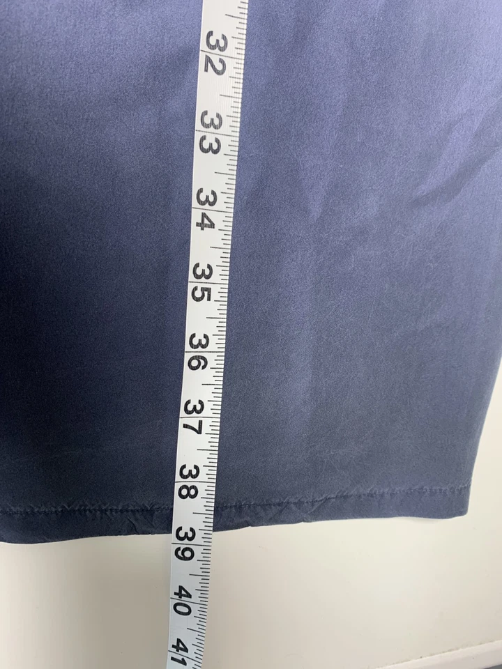 J Jill Women's Size Medium 100% Silk Blue Ombre Dress - Image 4 of 4