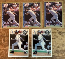 Ken Griffey Jr - 1993 & 1994 Fleer Sunoco 5 Card Lot - Seattle Mariners