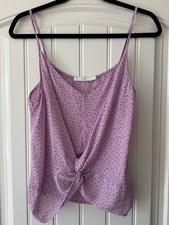 Lush | Lavender Polka Dot Twist Front Cami Ta...