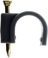 Pack of 50 Grey Plastic Hooks, 20 mm Diameter, CE-Certified, Wall Mount