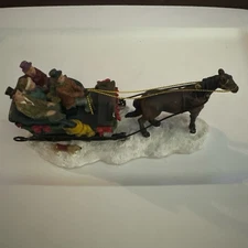 St Nicholas Square “Sleigh Ride” Village Collection Christmas Figurine