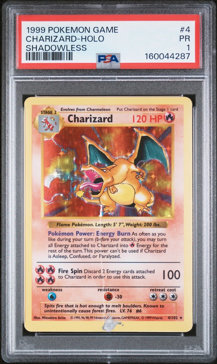 Shadowless Pokémon Charizard Individual Cards for sale - eBay