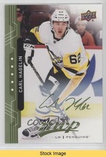 2018-19 Upper Deck MVP Green Script Carl Hagelin #176 READ o1h