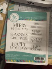 Taylored Expressions Mini To Mighty - Christmas Stamps  Dies