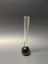 Vintage Ball Bottom Blown Glass Bud Vase