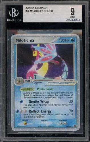 Pokemon Milotic ex Holo EX Emerald 96 Bgs 9 Mint