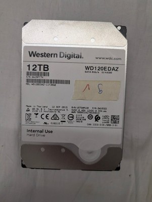 Western Digital WD120EDAZ -  12TB HDD  SATA3  3.5'' Internal Hard Drive