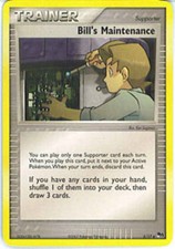 Heavily Played Bill's Maintenance - 6/17 - Uncommon Pokemon POP Series 5 on eBay