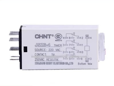 1 PCS New CHINT Time Relay With Base JSZ6-4 60s AC220V    #lk