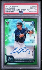 🔥 CHASE PACK. READ DESCRIPTION CAL RALEIGH GREEN REFRACTOR AUTO /49 PSA 10 🔥