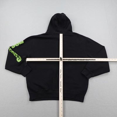 Dog Years Hoodie Mens Medium Black Green Sweatshirt Pull Zillakami