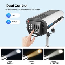 350W LED Beam Spotlight Follow Spot Light Stage Light Effect DJ Party w/ Tripod