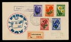[NETHERLANDS] 1953 FDC Cover to New Jersey: 2c-20c / SC B249-B253 (5) issues