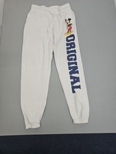 Disney Mickey Friends Jogger Sweatpants Youth L White Lounge Pants