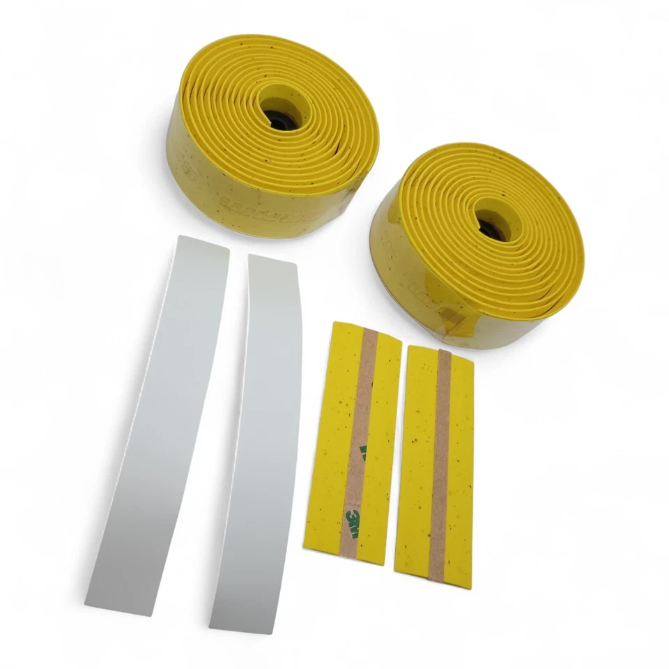 Sram SuperCork Bar Tape Road Bike Gravel Yellow & End Plugs - Image 3 of 4