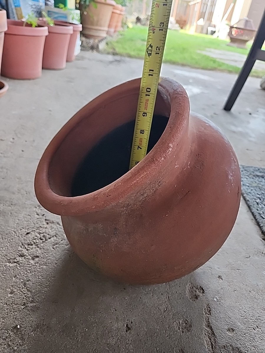 Unique Tilted Terracotta Flower Pot | eBay