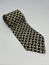 Vintage Christian Dior Monsieur 100% Silk Necktie Tie Geometric Made In USA Y8