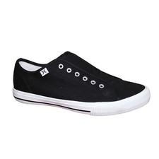Hurley Ladies Size 6.5 Chloe Slip on Canvas Sneaker Shoes, Black