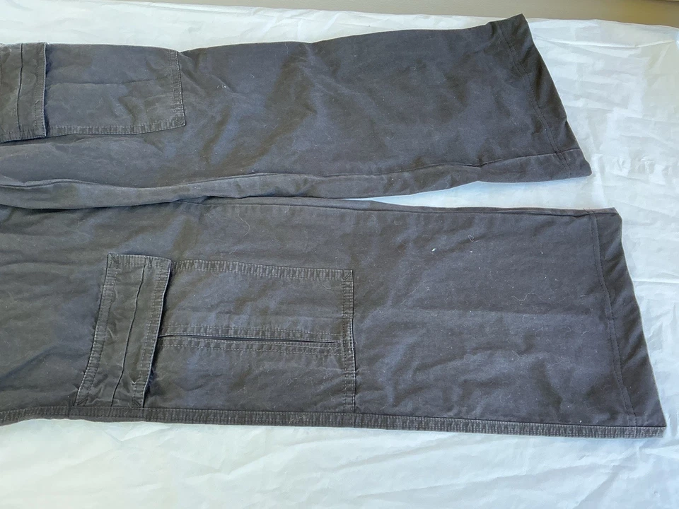 Free People Cargo Pants Black 10 Lightweight Black Pockets Utility - Image 3 of 4