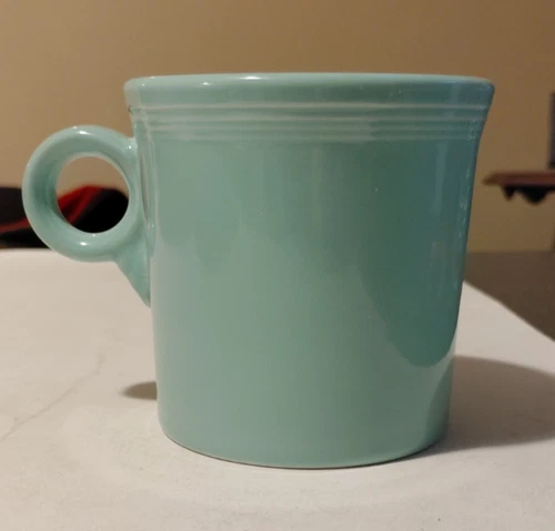 Fiesta Fiestaware Sea Mist Mint Coffee Mug Cup Lead Free HLC Made in USA Ring