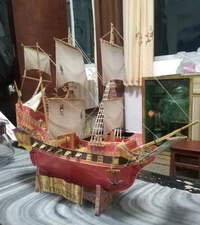 1:100 Pirates of the Caribbean Black Pearl Ship Paper Model DIY Models & Kits