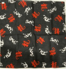 100 cotton dragon bandana